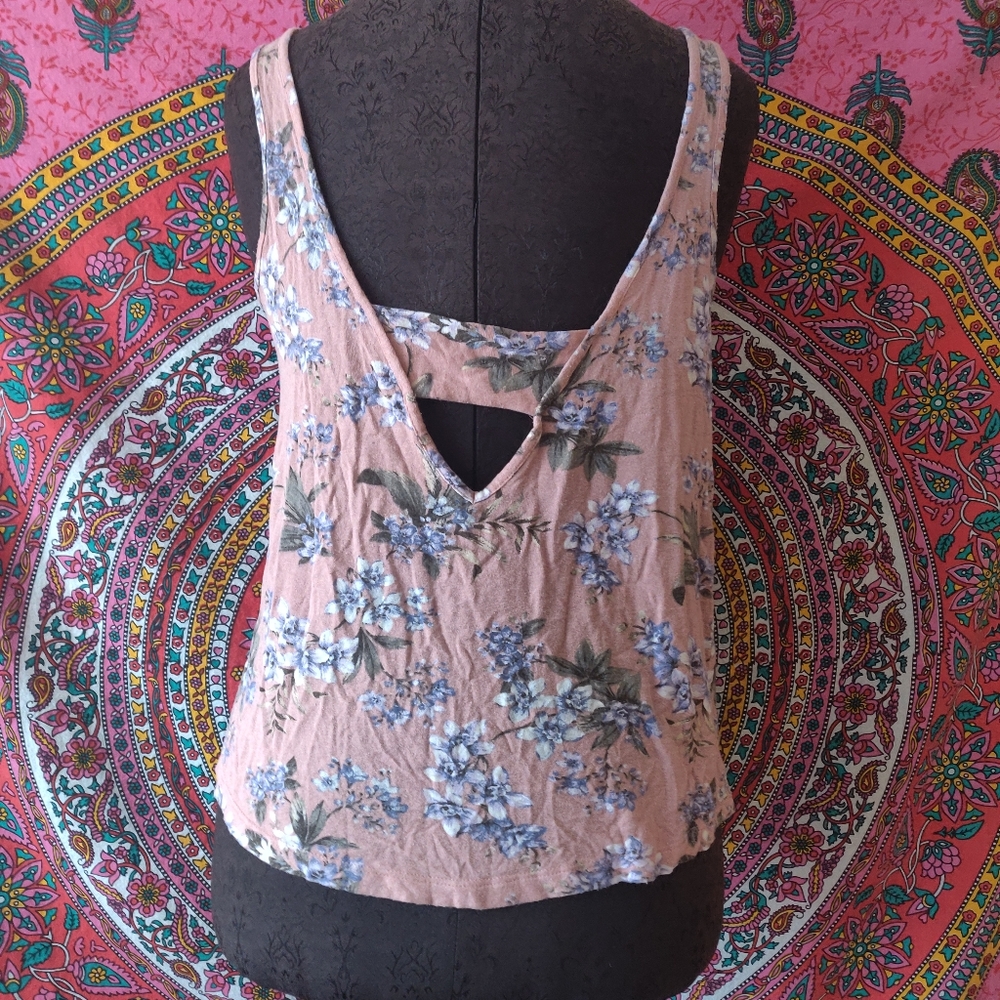 Pink Floral Tank - Picture 2 of 2